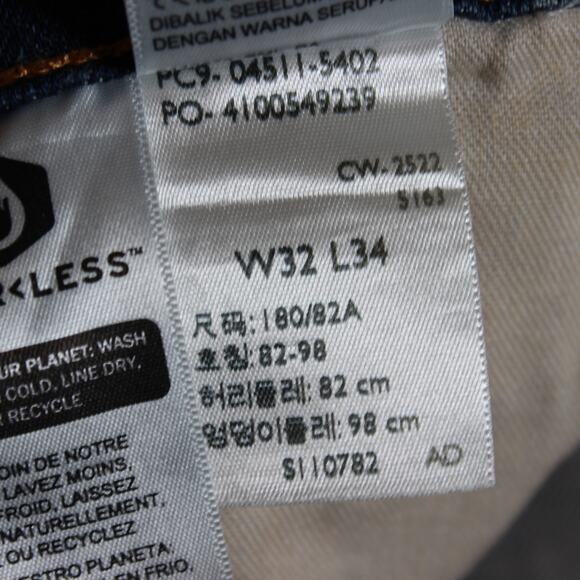 Levi’s Jeans Mens 32x34 Blue 511 Slim Stretch Medium Wash - Picture 5 of 11